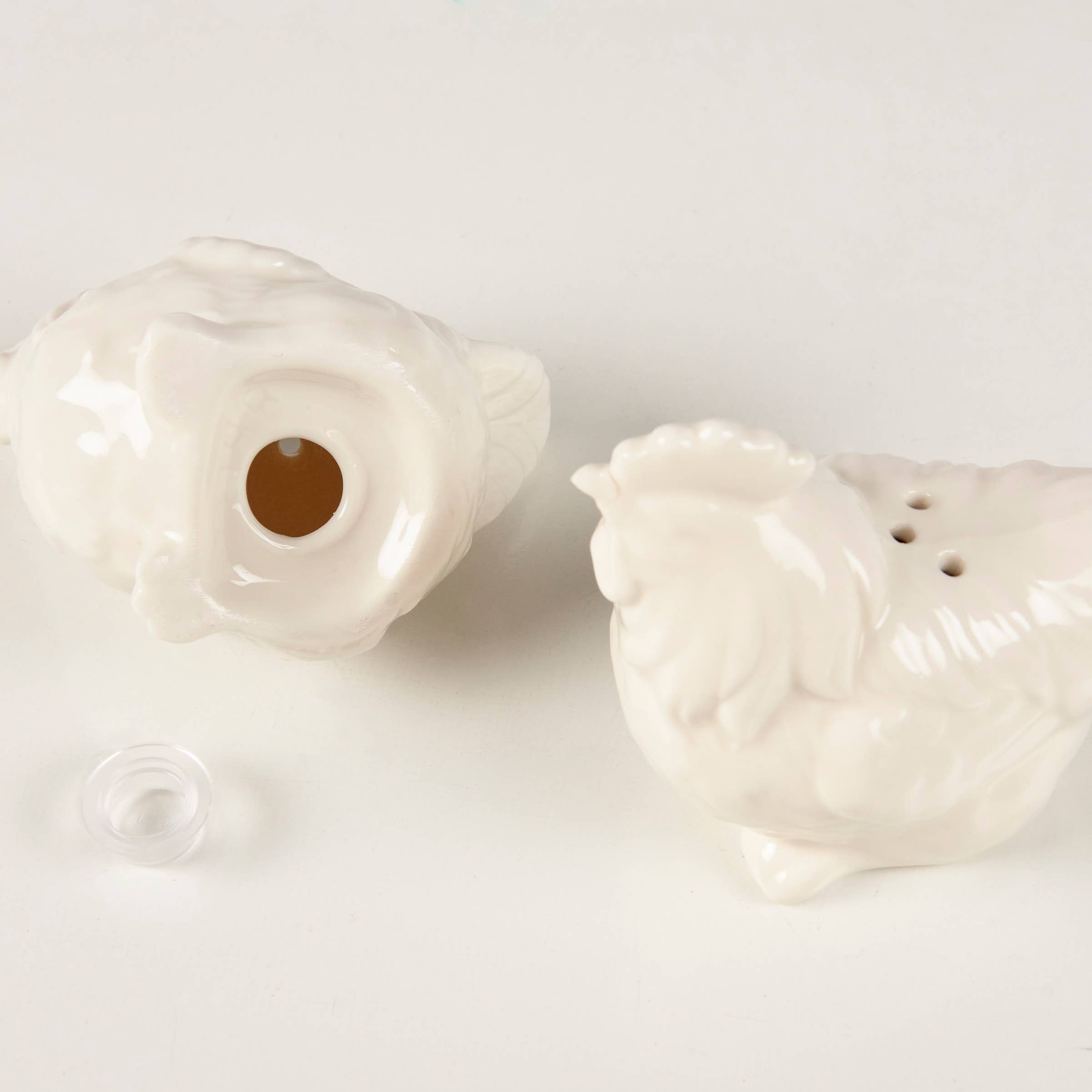 Farmhouse Ceramic Salt and Pepper Shaker Set