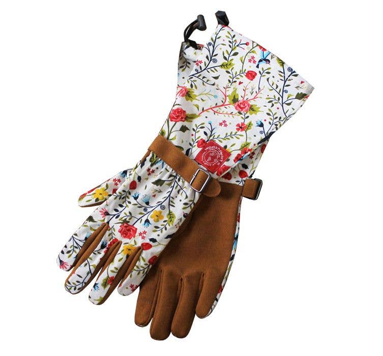 Women’s Long Cuff Gardening Gloves with Scratch Protection, Sun Shield, and Reinforced Palms