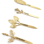 Cast Brass Herb Markers