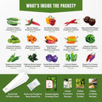 Variety pack. 15 varieties of Sweet & Hot Pepper seeds.