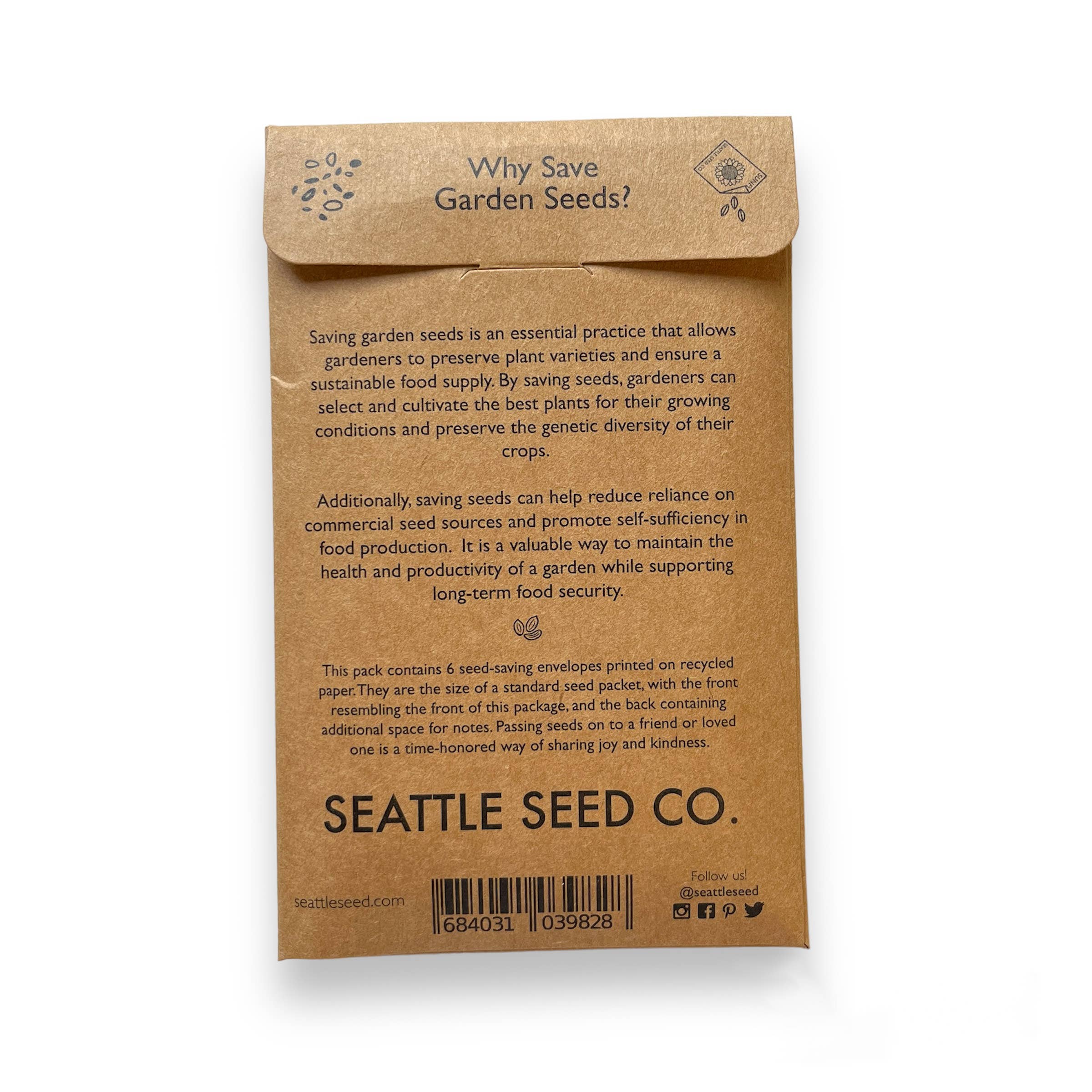 Seed Saving Envelopes – Pack of Blank Paper Envelopes for Gardeners, Seed Storage & Organizing