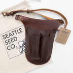 Leather Gardener’s Tool Belt with Adjustable Waist and Multi-Pocket Design