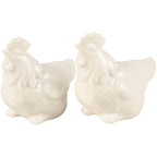 Farmhouse Ceramic Salt and Pepper Shaker Set