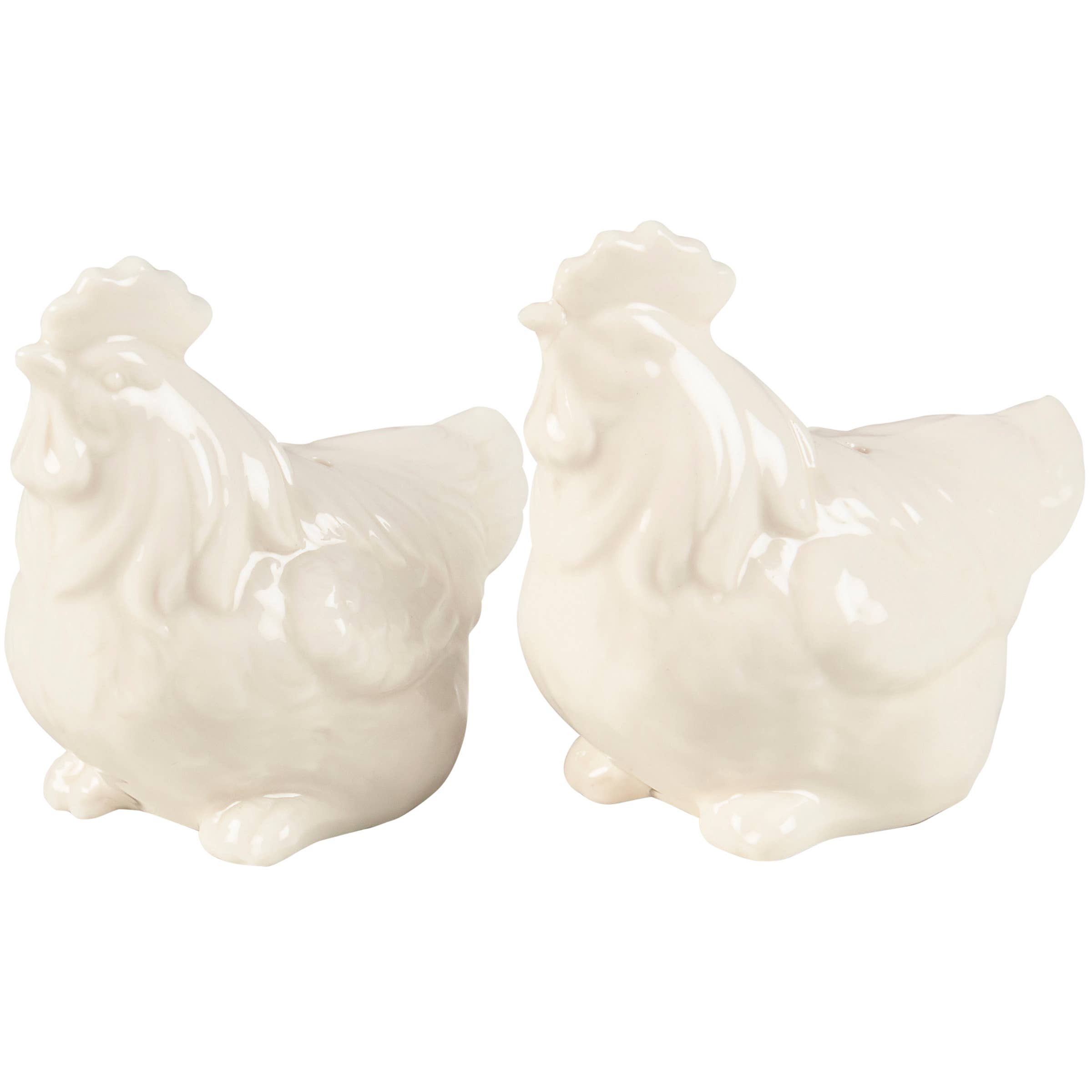 Farmhouse Ceramic Salt and Pepper Shaker Set
