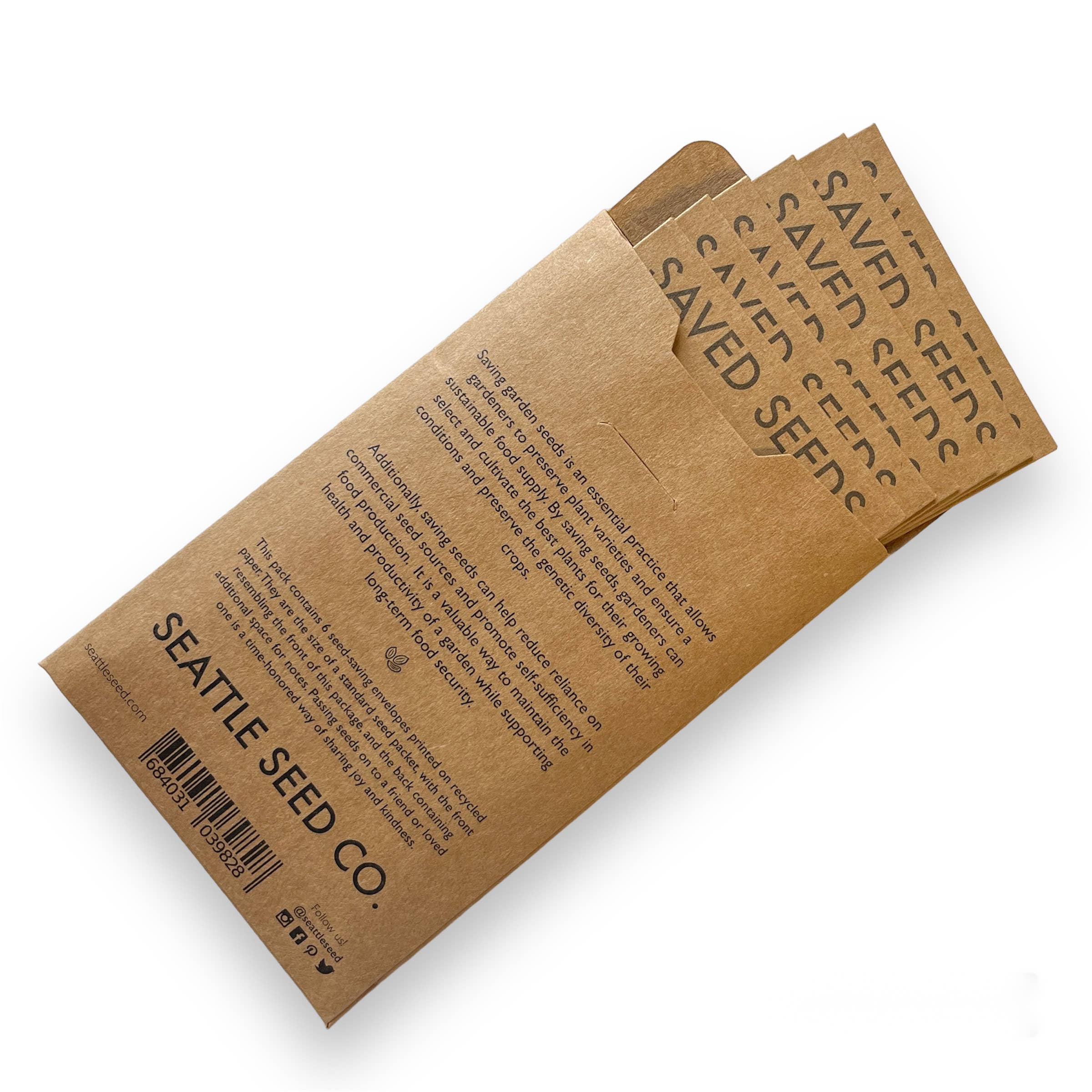 Seed Saving Envelopes – Pack of Blank Paper Envelopes for Gardeners, Seed Storage & Organizing