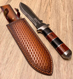 Premium Hori Hori Garden Knife with Leather Sheath and Sharpener