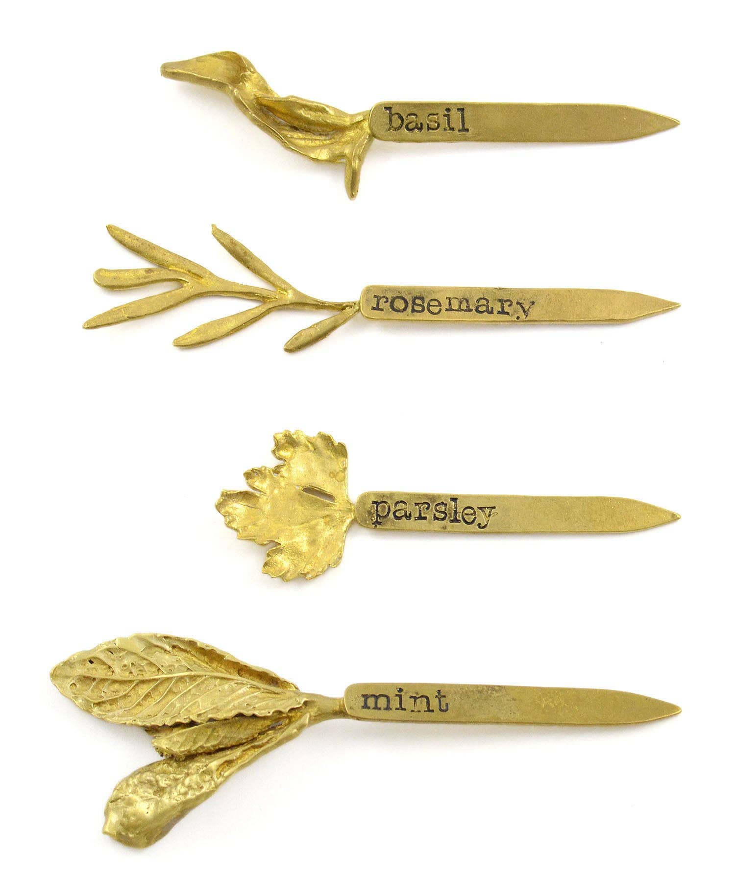 Cast Brass Herb Markers
