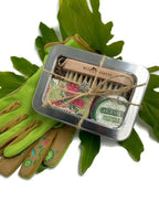 Gardener’s Hand Care Gift Set with Healing Balm, Organic Soap, Nail Brush & Reusable Tin
