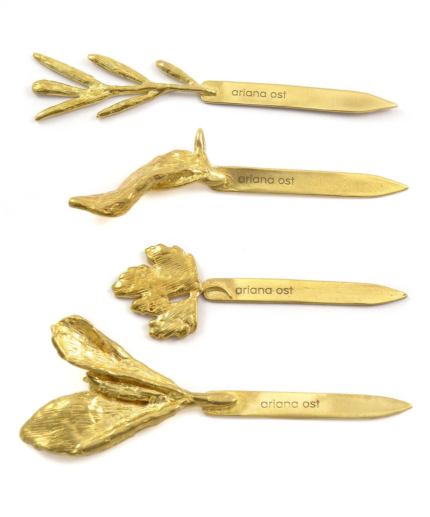 Cast Brass Herb Markers