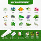 15 Medicinal & Herbal Tea Seeds Variety Pack Home Garden Kit Plant Markers