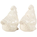 Farmhouse Ceramic Salt and Pepper Shaker Set