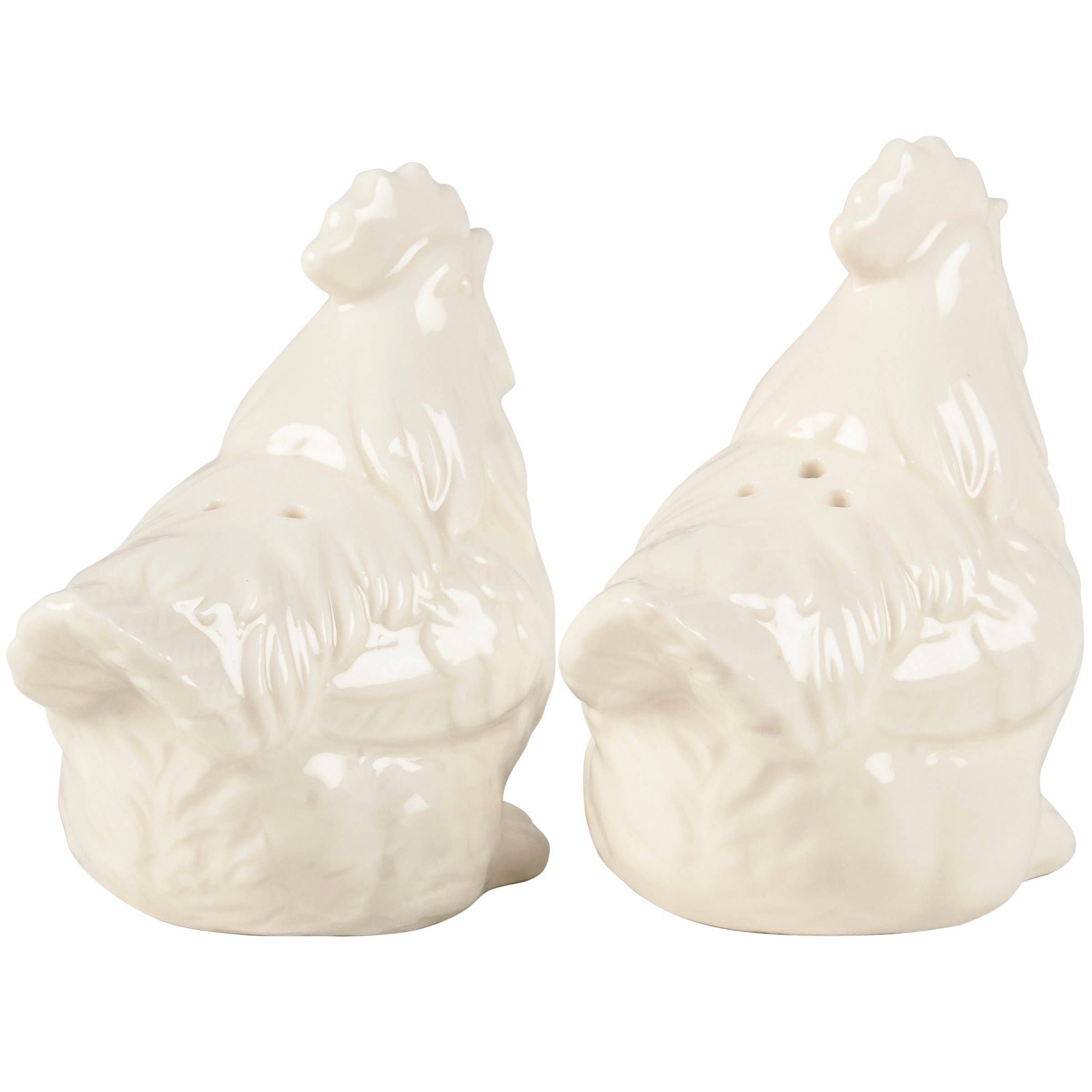 Farmhouse Ceramic Salt and Pepper Shaker Set