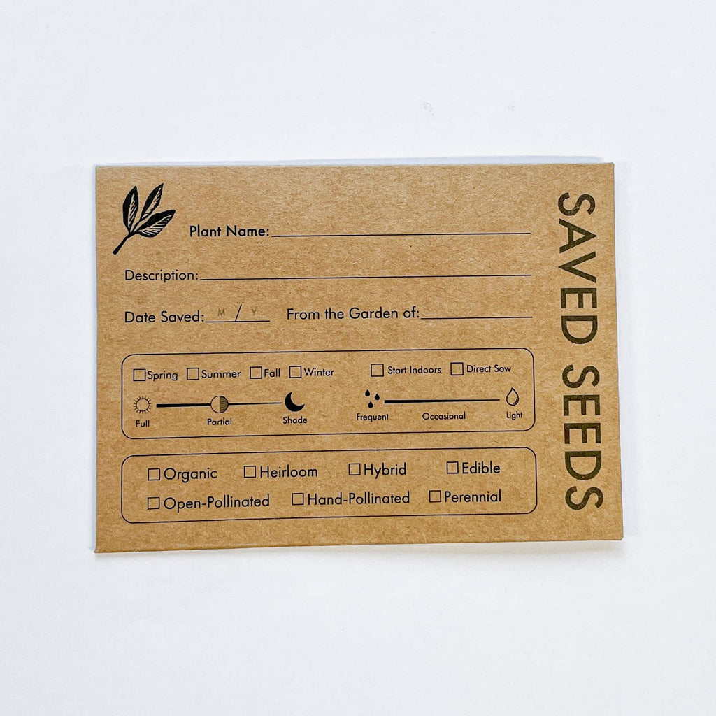 Seed Saving Envelopes – Pack of Blank Paper Envelopes for Gardeners, Seed Storage & Organizing