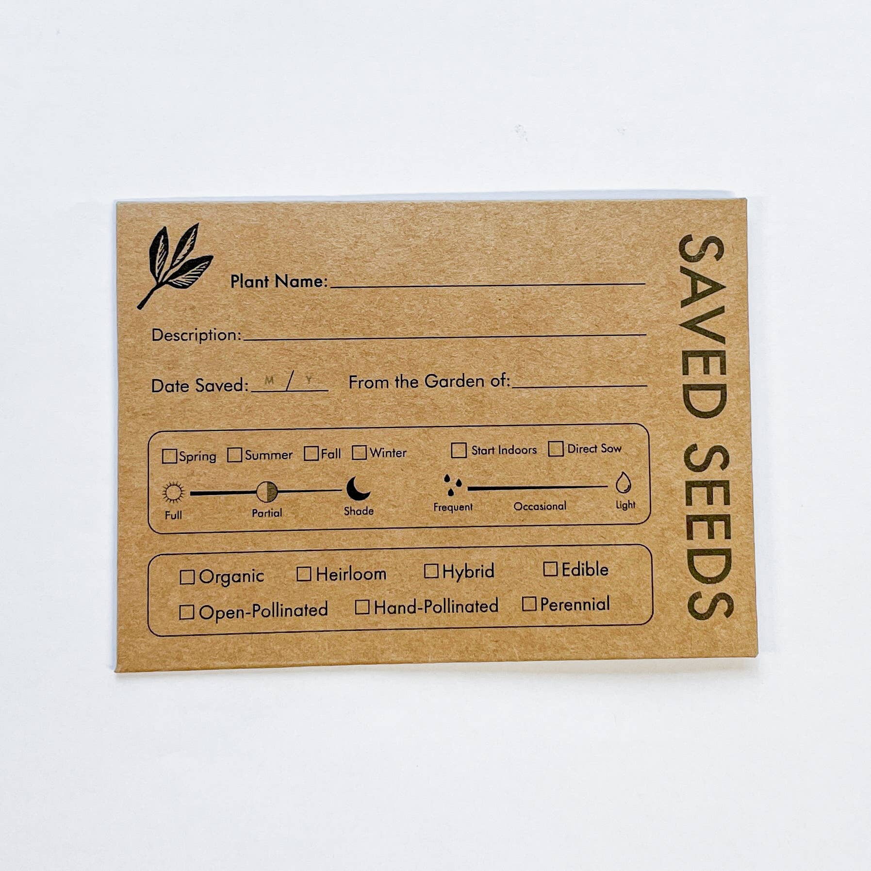 Seed Saving Envelopes – Pack of Blank Paper Envelopes for Gardeners, Seed Storage & Organizing