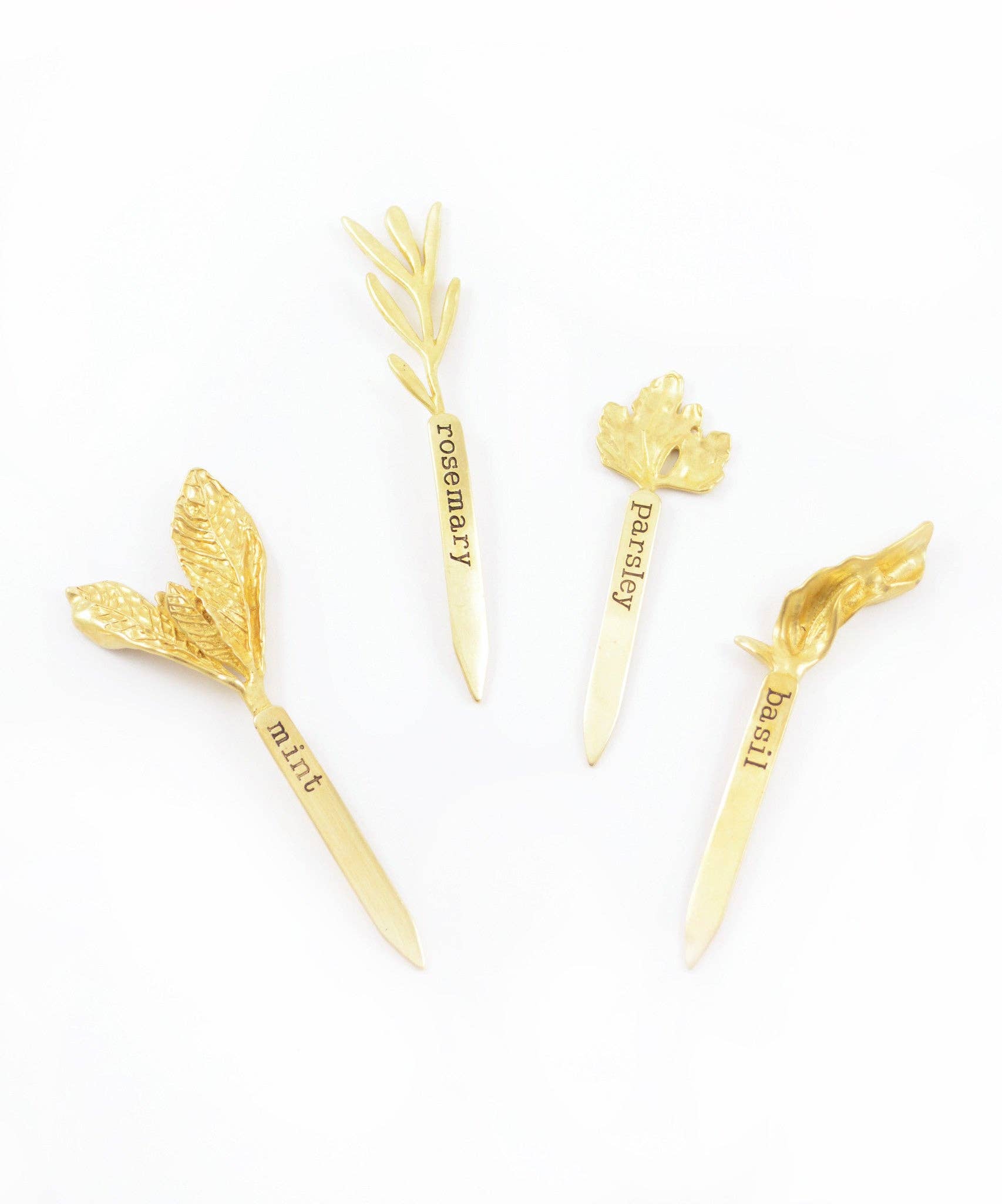 Cast Brass Herb Markers
