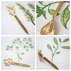 Cast Brass Herb Markers