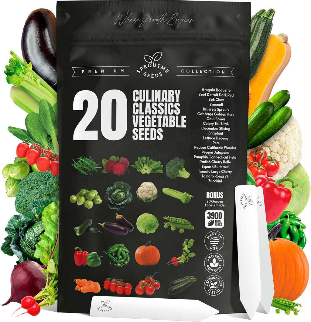 Culinary Classics 20 Vegetable Seeds Variety pack