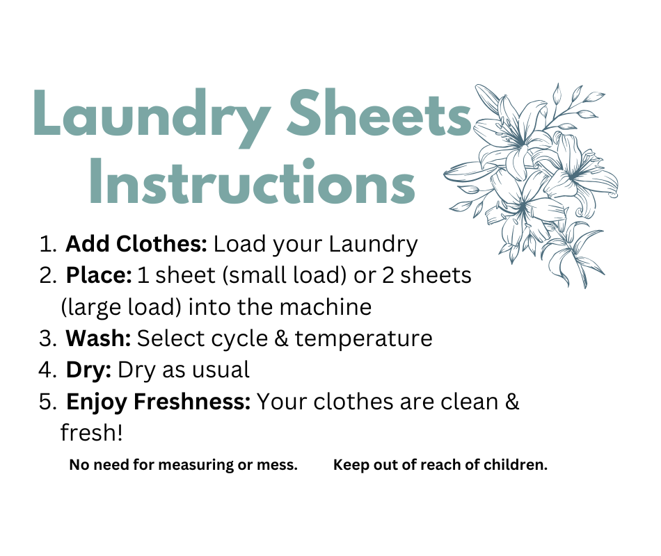 Eco-Friendly Laundry Detergent Sheets – 100 Count Box. Fresh Linen Scent